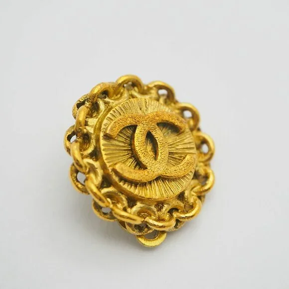 CHANEL Authentic Gold Earrings